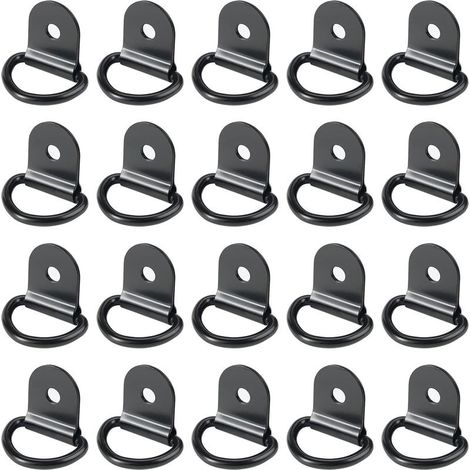Lot de 20 anneaux d'arrimage en inox 36mm – Capacité de charge 100kg – Montage facile sur surfaces bois et métal – Pour camions et kayaks (1/5)