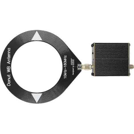 Antenne large bande en forme de donut, mini antenne boucle, antenne ondes courtes 10 kHz-180 MHz avec convertisseur à faible impédance (kns) (1/5)