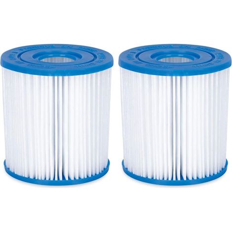 Lot de 2 cartouches filtres pour piscine modèle D FD2133 BESTWAY I (1/5)