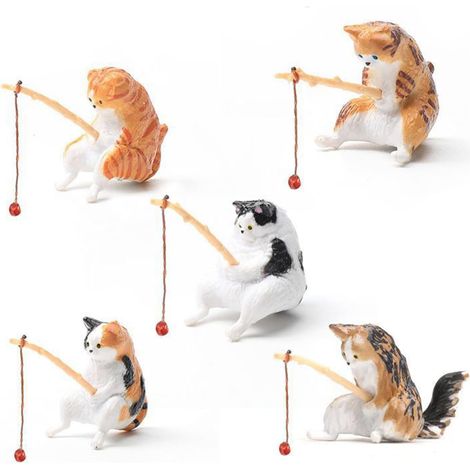 Décoration D'aquarium De Chat Assis, Décoration D'aménagement Paysager D'aquarium pour L'aménagement Paysager D'aquarium D'intérieur, pour Les Amateurs D'aquarium (1/5)