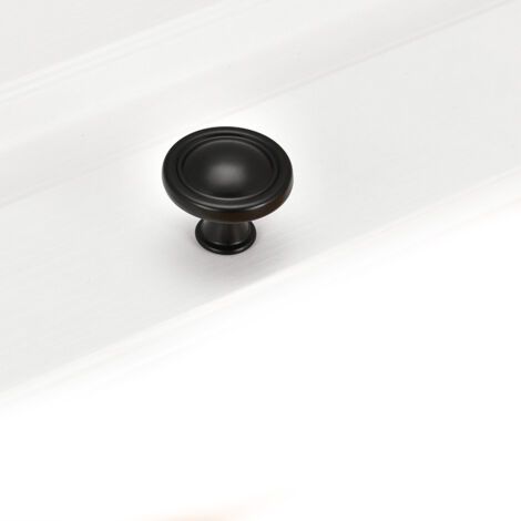 PA 10-teiliges schwarzes Schrankset, runder Schrank aus Zinklegierung, schwarze Schublade, Küchenzubehör, massiver Schrank, Schublade (1/3)