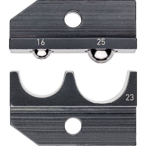 KNIPEX 97 49 23 Mordaza intercambiable para terminales no aislados de tubo y de compresión, así como conectores no aislados de tope y de compresión conforme a DIN 46341