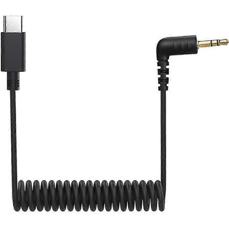 Câble microphone pour Wireless Go II, USB-C vers jack TRS mâle spiralé 3,5 mm (1/5)
