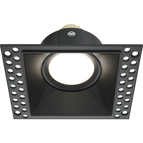 Spot encastré plafond Maytoni Dot carré noir GU10 50W (1/5)