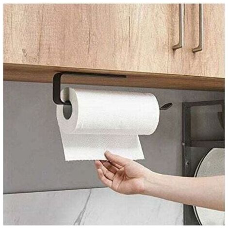 PA Papierhandtuchhalter, Küchenpapierrollenhalter, Küchenpapierhandtuchhalter unter dem Schrank, Papierhandtuchhalter, Papierhandtuchrollenhalter ohne Bohren (A-29,5 cm) – (1/3)