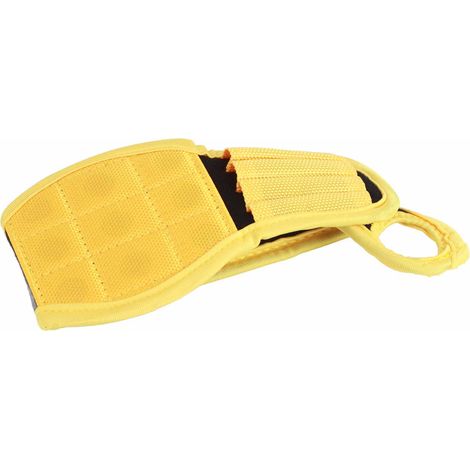 Bracelet sangle poignet aimanté réglable en nylon jaune 38x10 cm aimant portable pour vis et fixations métal bricolage menuiserie 1 pièce (1/5)