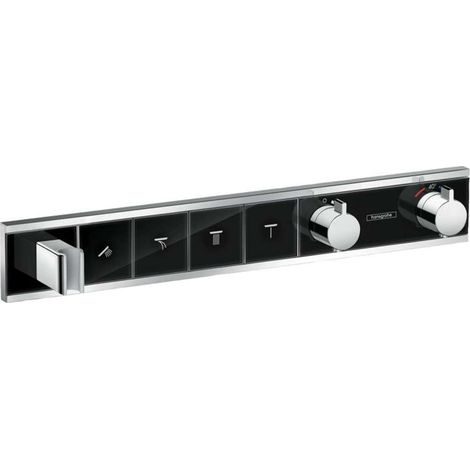Juego empotrado RainSelect de hansgrohe para 4 consumidores, (1/3)