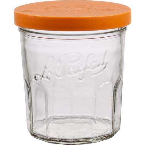 Lot de 6 confituriers en verre 324ml avec couvercle (1/3)