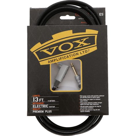 Vox VGC-13BK - Cavo professionale per chitarra, 4 m (1/4)