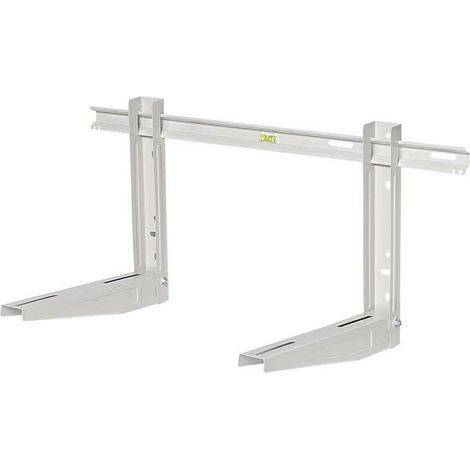Staffa per climatizzatore con livella 450 mm coppia mensole verniciate (1/3)