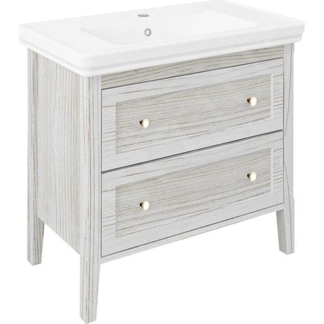Sapho Cross - Meuble pour lavabo 85x81x47 cm, blanc CR291 (1/3)