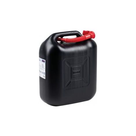 Tanica da trasporto carburante con prolunga capacita 20 lt plastica colore nero