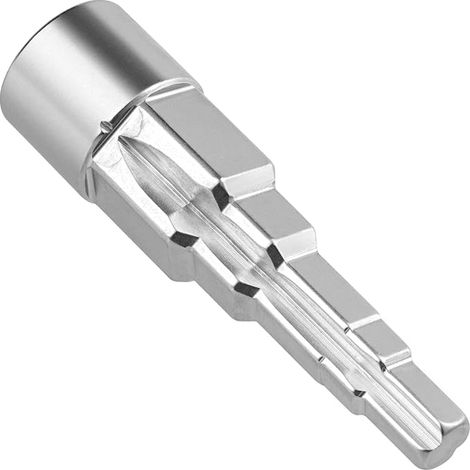 Clé à molette pour vanne de radiateur, clé universelle avec douille carrée de ½, clé étagée à 5 étages pour le retrait de vannes de radiateur de plusieurs tailles (1/4)