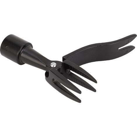 Tragbarer Unkrautstecher aus Aluminiumlegierung, 4-zinkiges, rutschfestes Unkrautentfernungswerkzeug (1/5)