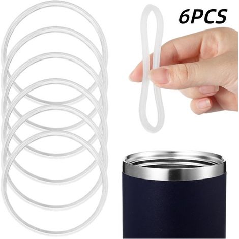 piezas, caucho de silicona, accesorio de sellado, apto para botella de agua Contigo de 16/20 oz, blanco, 6,8 cm, diámetro interior 6,2 cm (1/5)