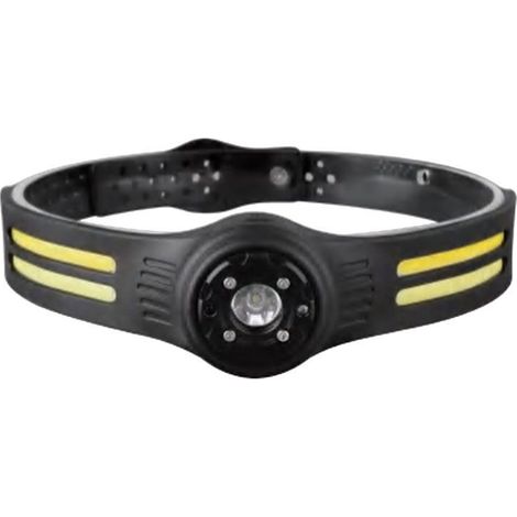 Linterna frontal LED V-TAC 3W SMD+5W COB 470lm USB C Batería recargable IP43