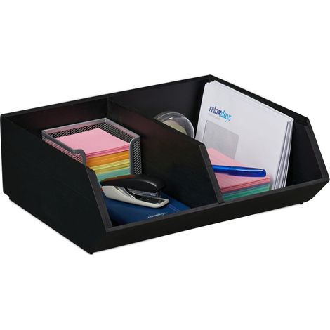 Stackable Bamboo Desk Organiser