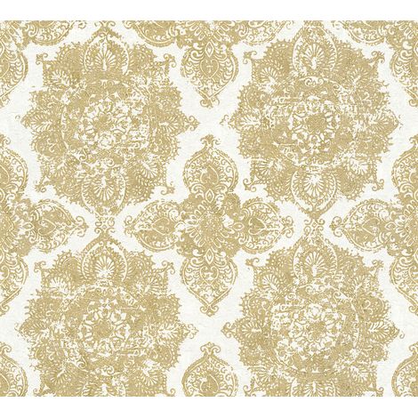 A.S. Creation Trendwall 370902 Vliestapete Barockoptik 0.53 m x 10.05 m Gold (1/5)