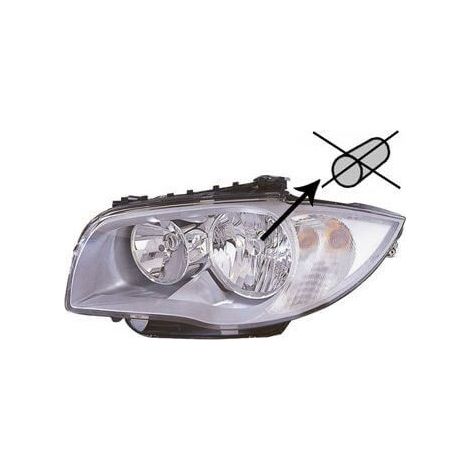 Phare avant gauche H7/H7 sans réflecteur BMW Série 1 E81-E87-E82-E88 2010-2012