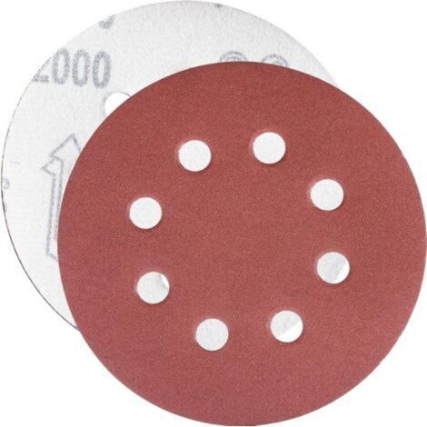 2000 Disque de Ponçage Disques Abrasifs Grain Taille de 125mm Idéal pour Poncer/Polir/Dérouiller HSDPS5M100, Lot de 100 (1/5)