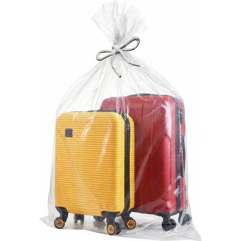 10 Pièces Sacs de Rangement en Plastique Transparent, 100x150cm Sac de Rangement Extra Larges, Sacs Plastique, pour Bagages, Valises, Meubles, Couettes (1/5)