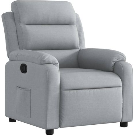 Maison Exclusive - Relaxsessel Hellgrau Stoff