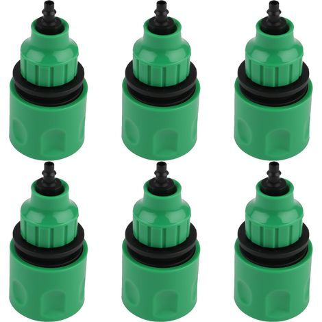 6 Pièces Raccords de Tuyau D'arrosage en Plastique 4/7 et 8/11 Connecteur Tuyau Arrosage Micro pour 4-9mm Raccord Rapide Sens Adaptateur Robinet Raccord pour D'irrigation Jardin (1/5)