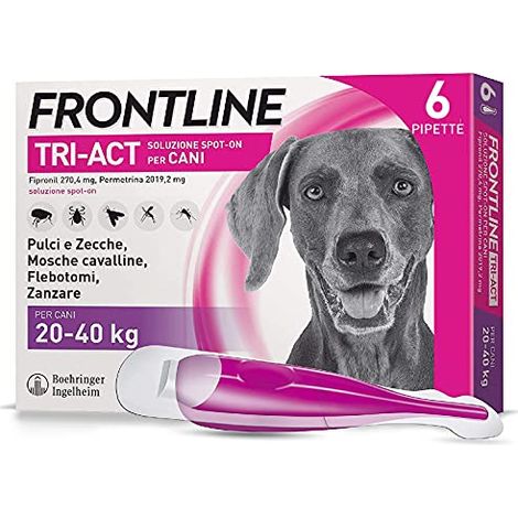 Frontline Tri-Act Cani 20-40 kg - Frontline Tri-Act Cani 20-40 kg - Confezione Da 6 Pipette, Any (1/4)
