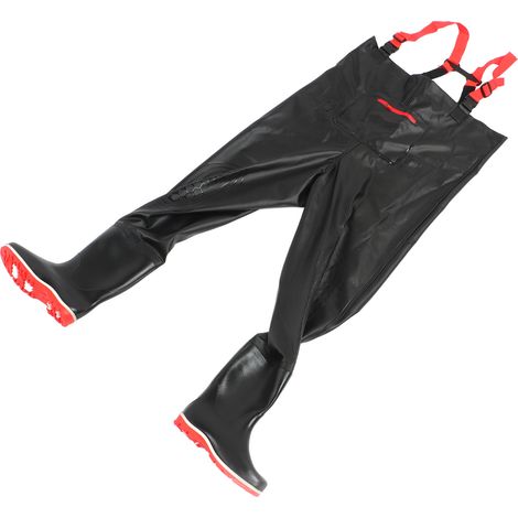 Pantalon Wading PVC Léger Imperméable Pêche Bottes Antidérapantes Homme Femme Taille 45 (1/5)