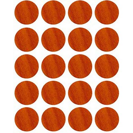 Blíster de 20 tapones tapatornillos adhesivos color cerezo Ø13mm 90916 (1/2)
