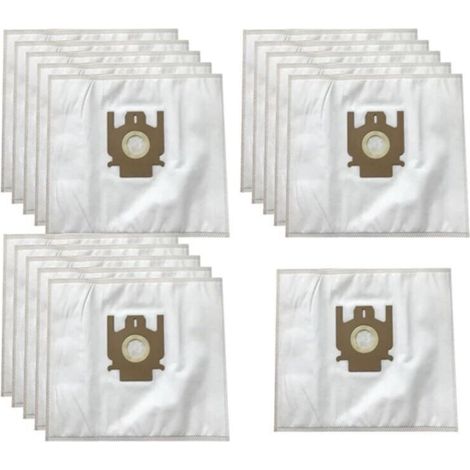Powder filter bags compatible with Hoover TYPE H60 H30 H52 ENIGMA TE7 TE70 TEN2400 ARIANNE TELIOS T2100 T2599 T2615 T2621 T2740 T2760 (10 pieces) (1/4)