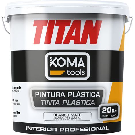 Weiße Innenraumplastikfarbe 20 kg