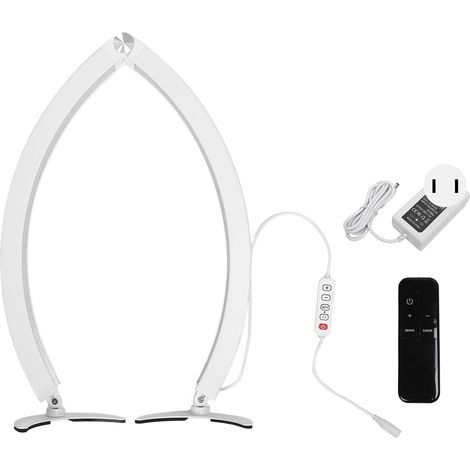 Lampe de bureau Croissant de Lune Blanche Pliable 40W 3200K‑5600K Éclairage pour Ongles et Extensions de Cils 100‑240V Prise US (1/5)