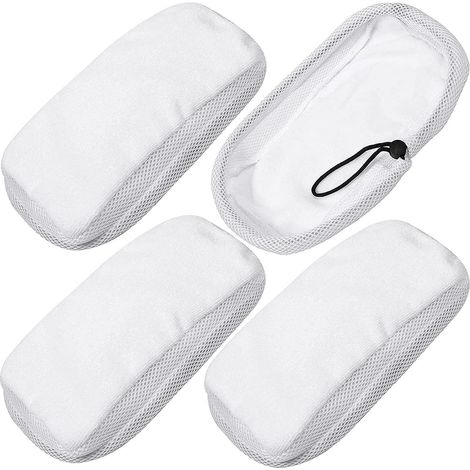 Balai-serpillère vapeur 9 en 1 Morphy Richards 720020 720021 720502 - Lot de 4 lingettes de nettoyage pour sols durs (1/5)