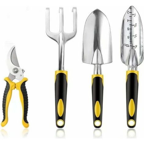 Garden Tools, Gardening Kit Gardening Tool Set for Pruning, Transplanting 4 Pieces (1/5)