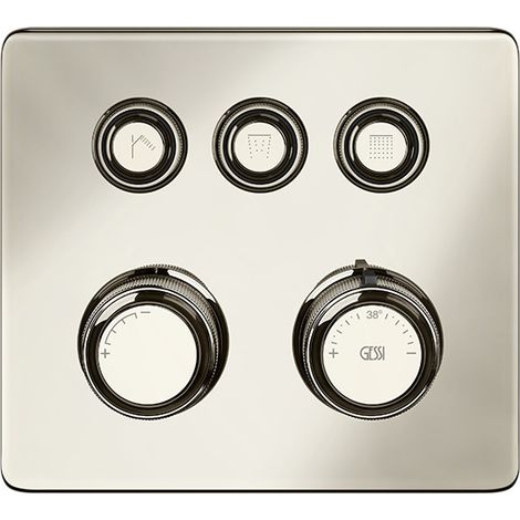 Termostato Gessi Hi-FI listo para montar con botón de
