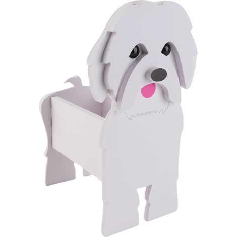 Pot de jardinière décoratif pour chien, haute capacité de charge, fleur mignonne pour la maison, décoration de jardin, Shih Tzu, petite taille (1/5)