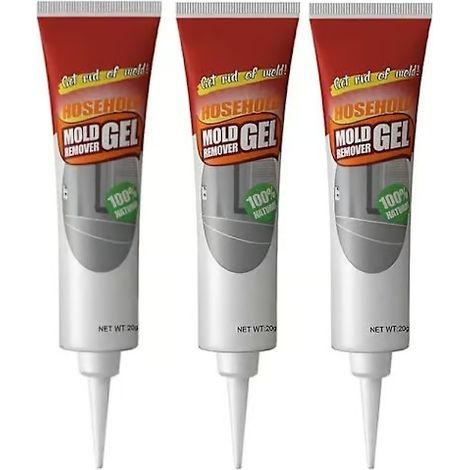 Lot de 3 gels anti-moisissures, nettoyant anti-moisissures efficace, nettoyant pour carrelage mural, 20 g (1/5)