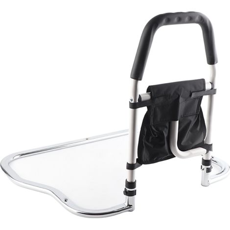 Barrière de lit sécurisée antidérapante, aide au lever et prévention des chutes, rambarde de protection pour personnes âgées et femmes enceintes, fixation stable sans perçage. (1/5)