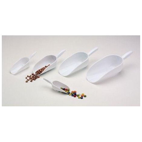 FPLUS recogedor inyeccion 220 mm. 1000 grs. , Vertedores de plástico blanco.