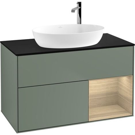 Villeroy & Boch F902PCGM Meuble sous-lavabo Finion F90 (1/2)