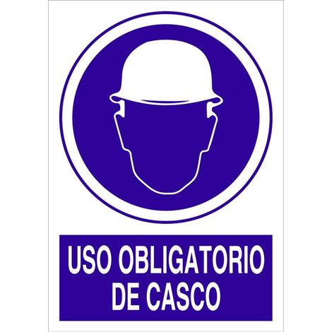 COFAN señal poliestireno  297x210mm. uso obligatorio de casco