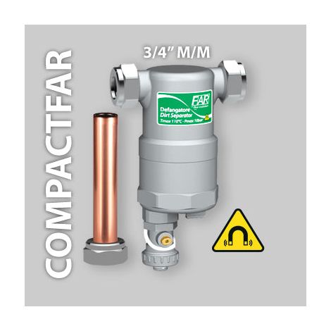 Defangatore Cromato Diritto Compatto Far Attacchi 3/4" Mm (1/4)
