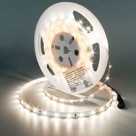 24V 5M LED Strip Light Natural White 800lm/M Indoor Brightness, 4000K 50W Dimmable Strip Light for Kitchen, Wardrobe, Furniture. (1/5)