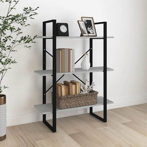vidaXL Estantería madera contrachapada gris Sonoma 80x30x105 cm (1/5)