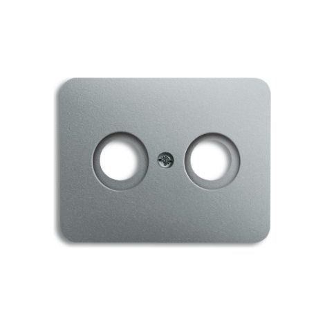 Enjo Double Tv/Sat/Fm Alpha Titane 2CKA001724A2796 ABB 581677 (1/3)