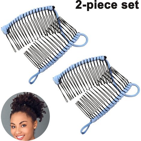 Lot de 2 pinces à cheveux banane, grande pince vintage, peigne pour queue de cheval, accessoire pour cheveux femmes et filles (1/5)