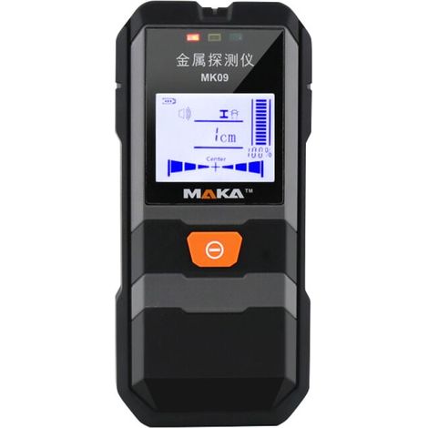 LIFCAUSAL MAKA MK09 Infrarot-Metalldetektor mit hintergrundbeleuchtetem LCD-Display, hochpräziser Ortungsgerät für Stahldraht, Kupferrohr und Wandscanner mit Tiefenverfolgung (1/4)