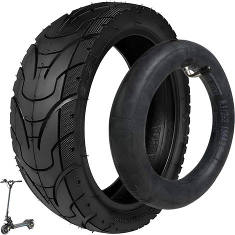 Pneu pour Trottinette Électrique Dualton Mini Pop Togo Dualtron Dolphin Vsett 8/9 Pneu 8.5x3 Pouces pour Trottinette Électrique Roue Avant et Arrière Anti Dérapant Chambre à Air Incluse (1/5)