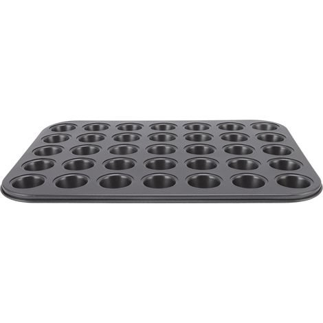Antihaftbeschichtete Mini-Muffinformen aus Kohlenstoffstahl zum Backen von Kuchen und Brot, 35 Mulden (1/5)